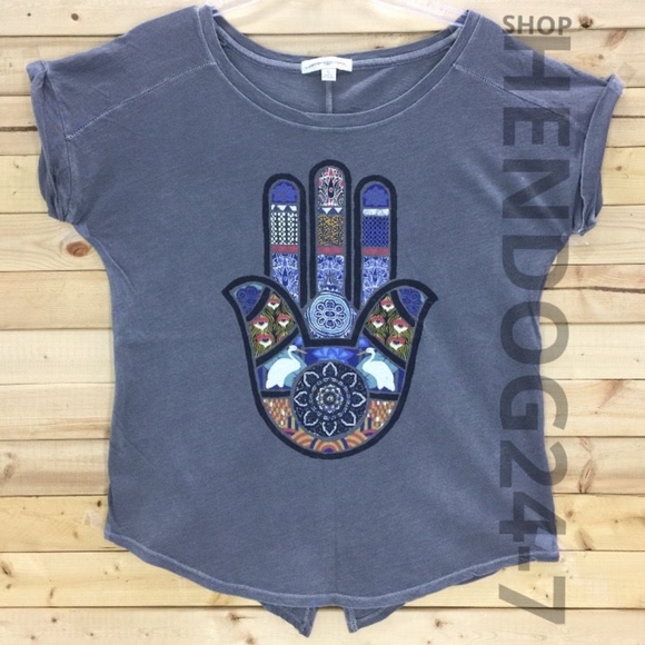 HAMSA FILL TEE LOTUS BY LUCKY BRAND - Picture 2 of 6